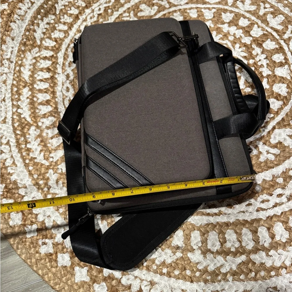 Elegant Black and Gray slim hard Laptop Bag